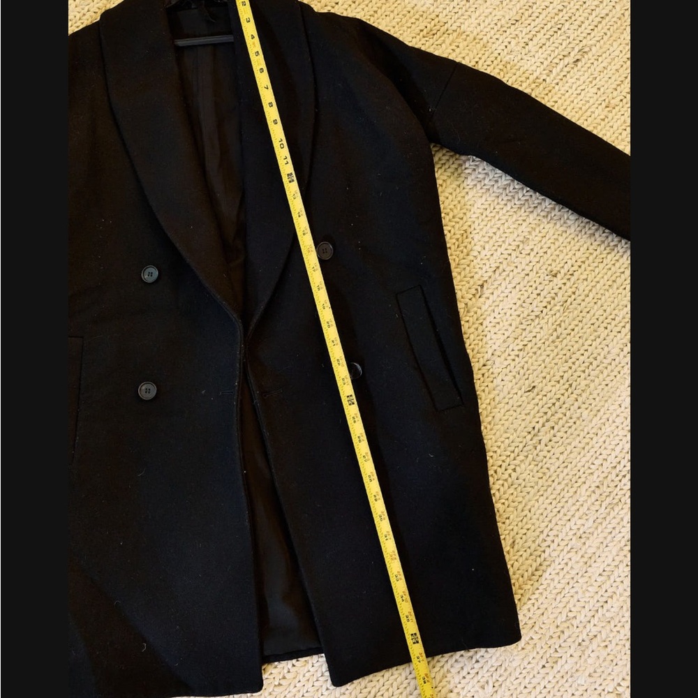 Allsaints black wool coat - Picture 5 of 7